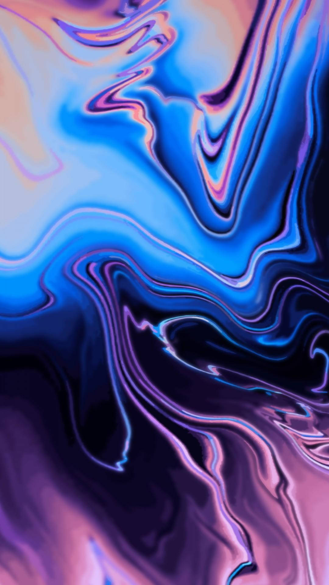 Static Blue And Violet Abstract Wallpaper
