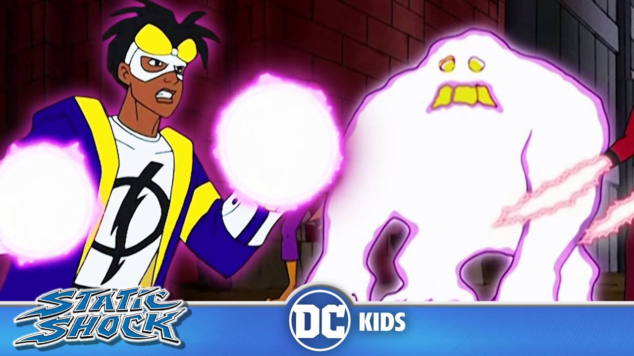 Static Shock With Electricity Monster Wallpaper