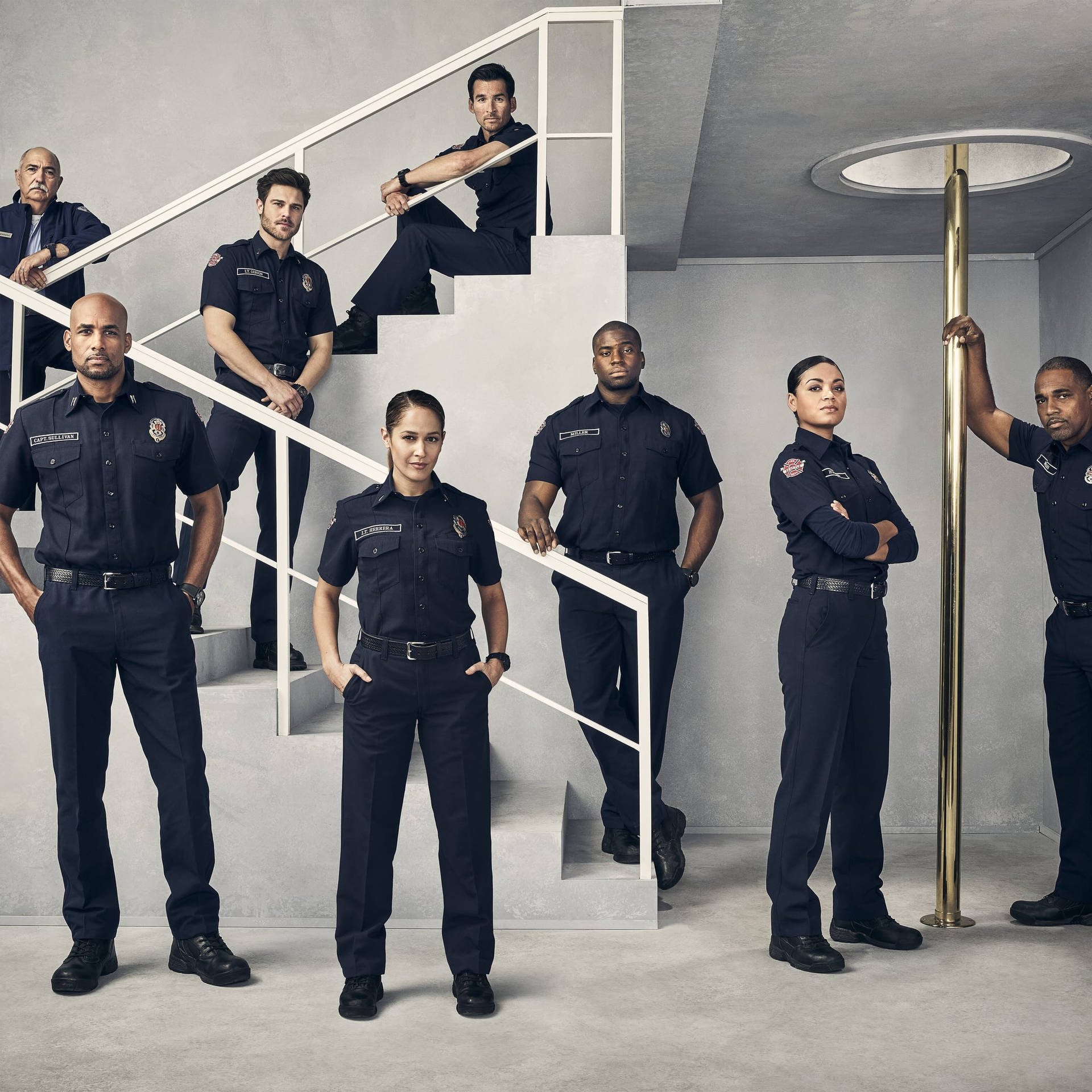 The Heroic Firefighters of Station 19 Wallpaper