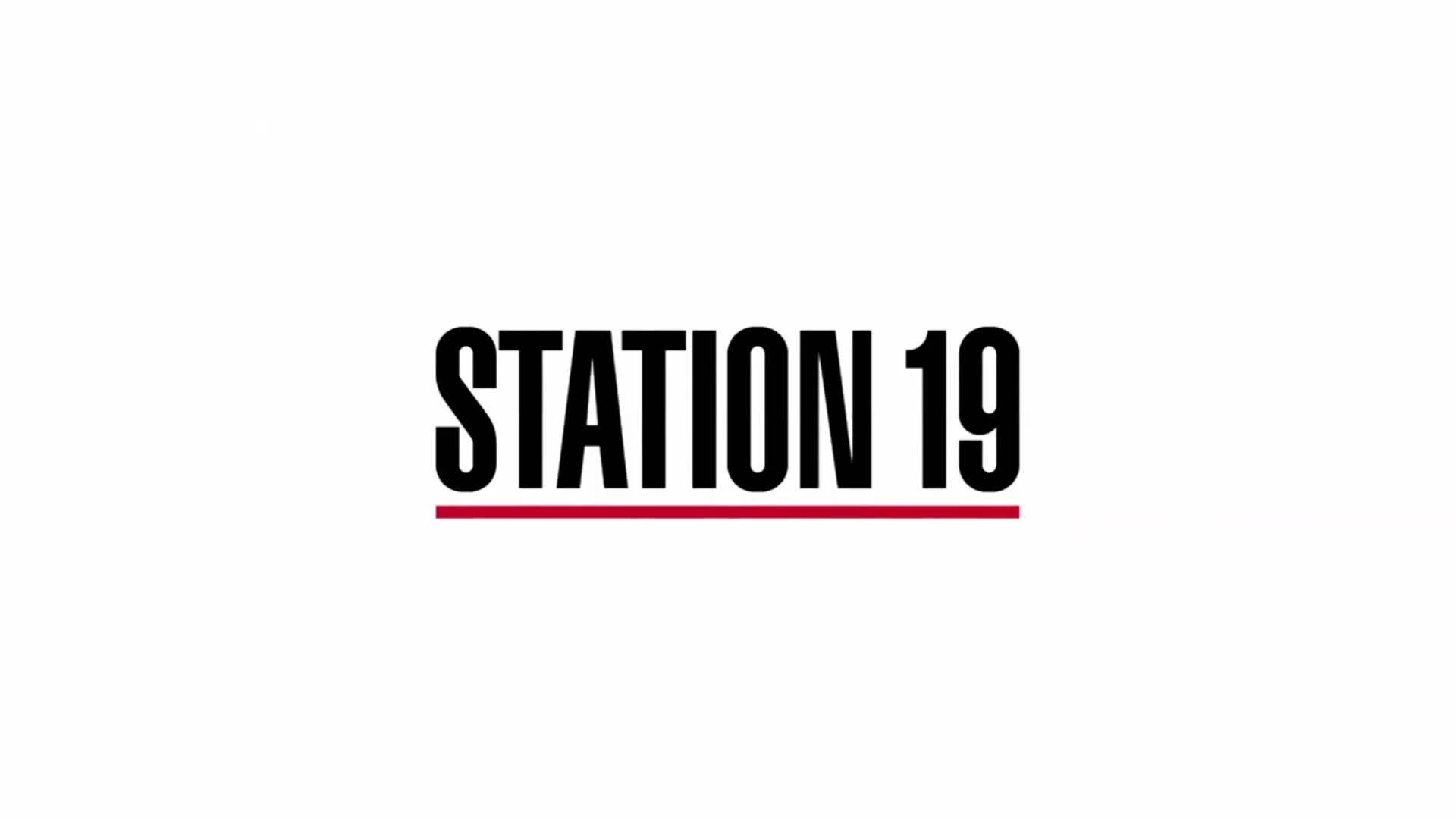 A fiery depiction of the Station 19 TV show logo Wallpaper