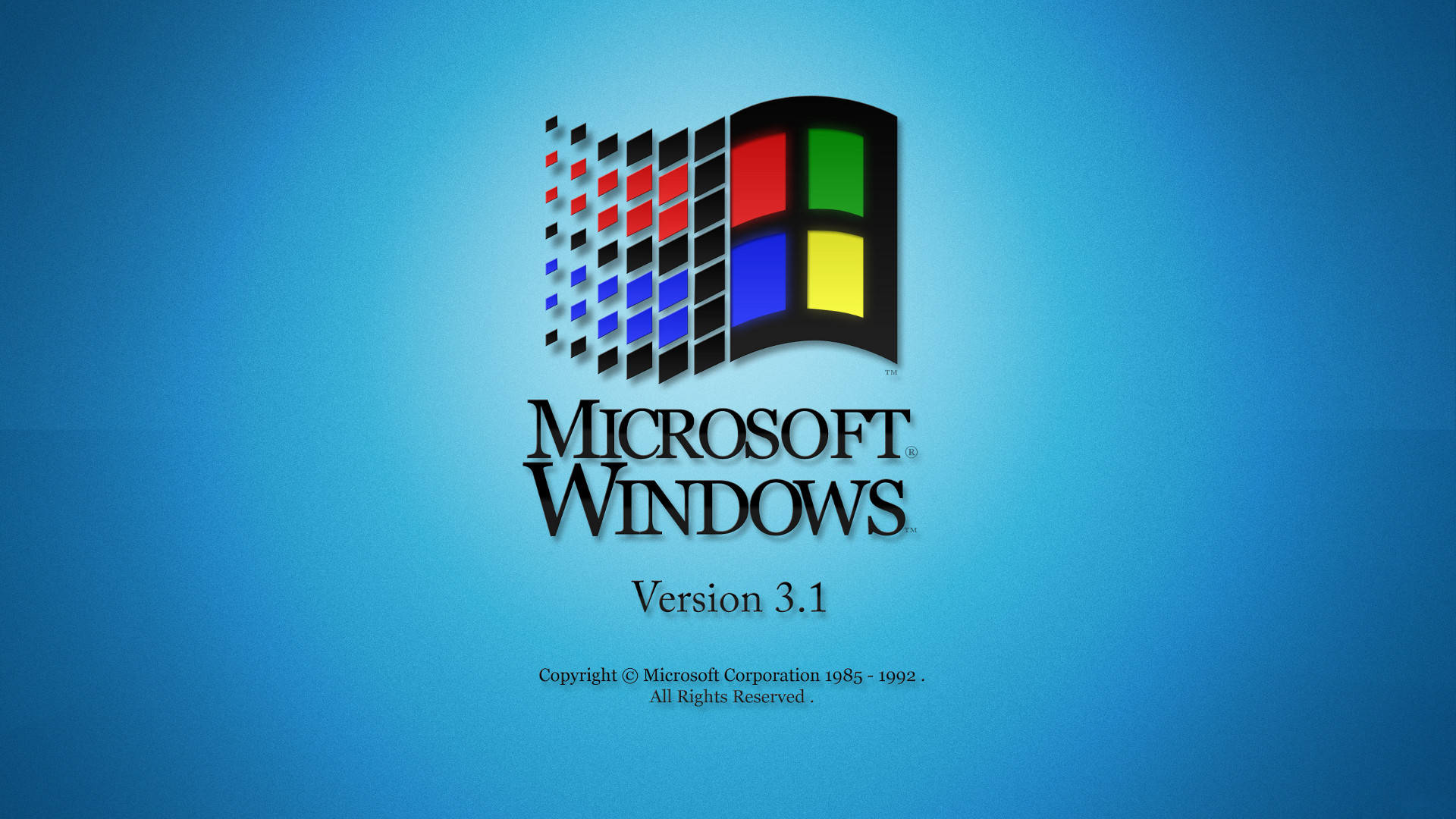 Stationær Microsoft Windows 3.1-pc Wallpaper