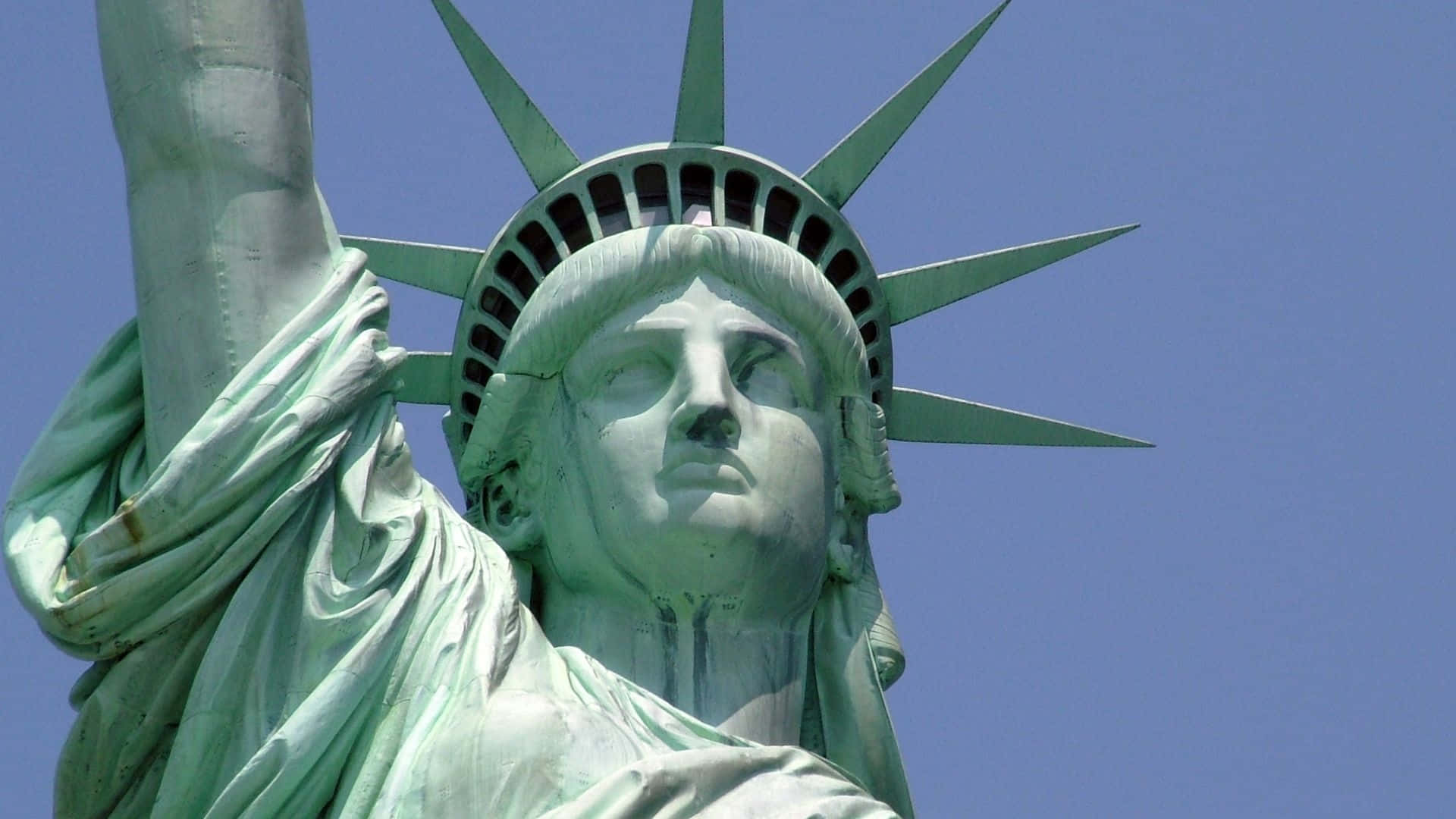 HD wallpaper Statue of Liberty flag america united state patriotic  landmark  Wallpaper Flare