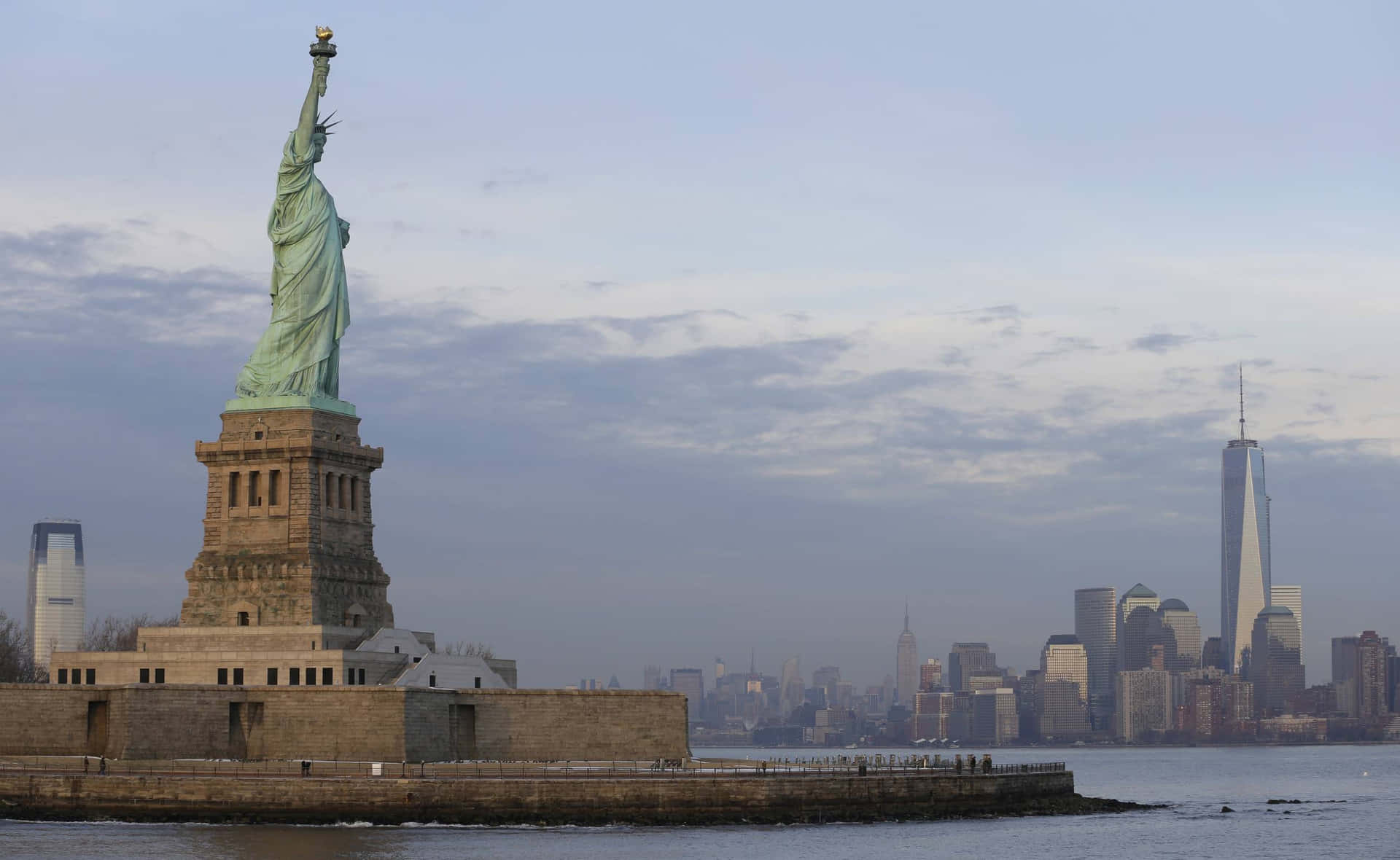 Laestatua Simbólica De La Libertad En Nueva York