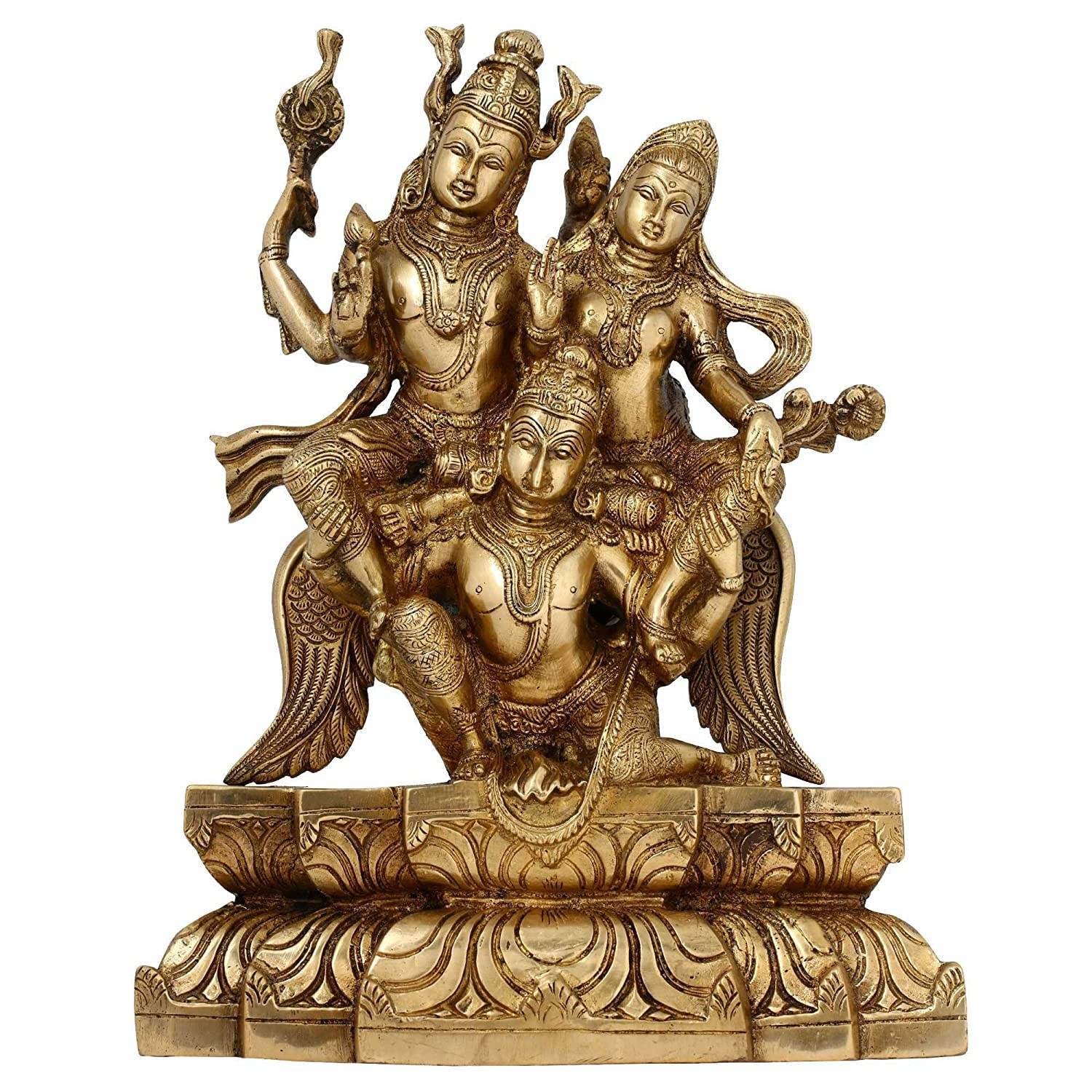 Statue With Garuda And Shiva Wallpaper