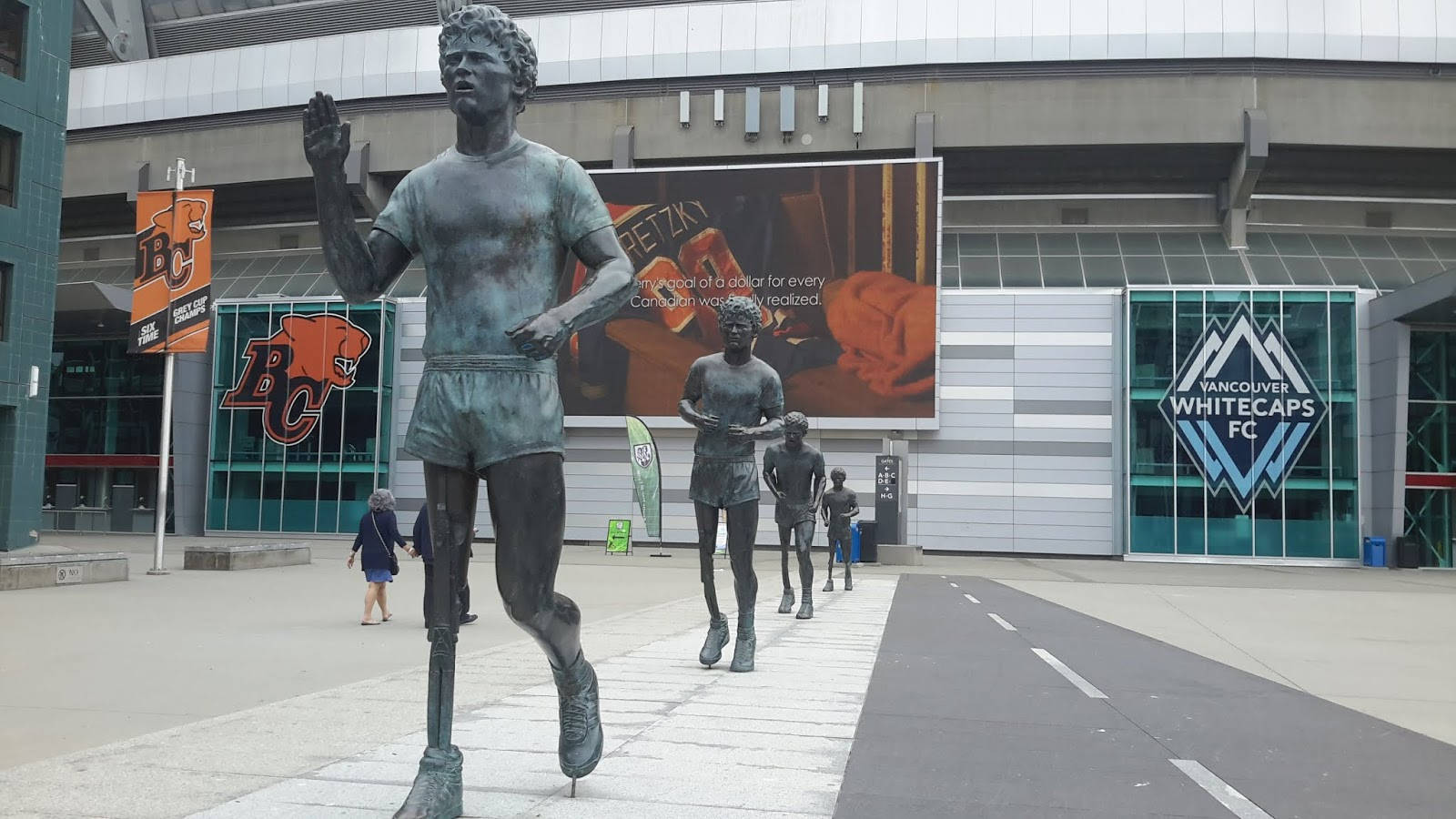 Statuer af Terry Fox i Vancouver Wallpaper
