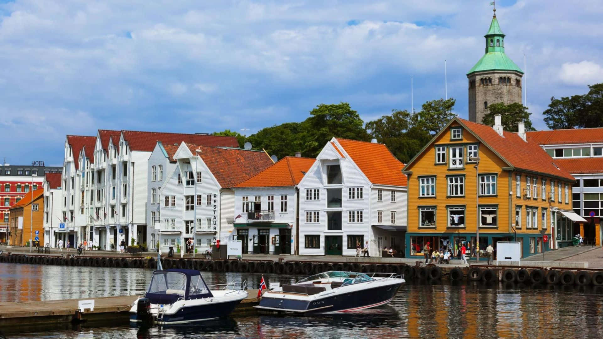 Stavanger Norway Waterfront Scenery Wallpaper