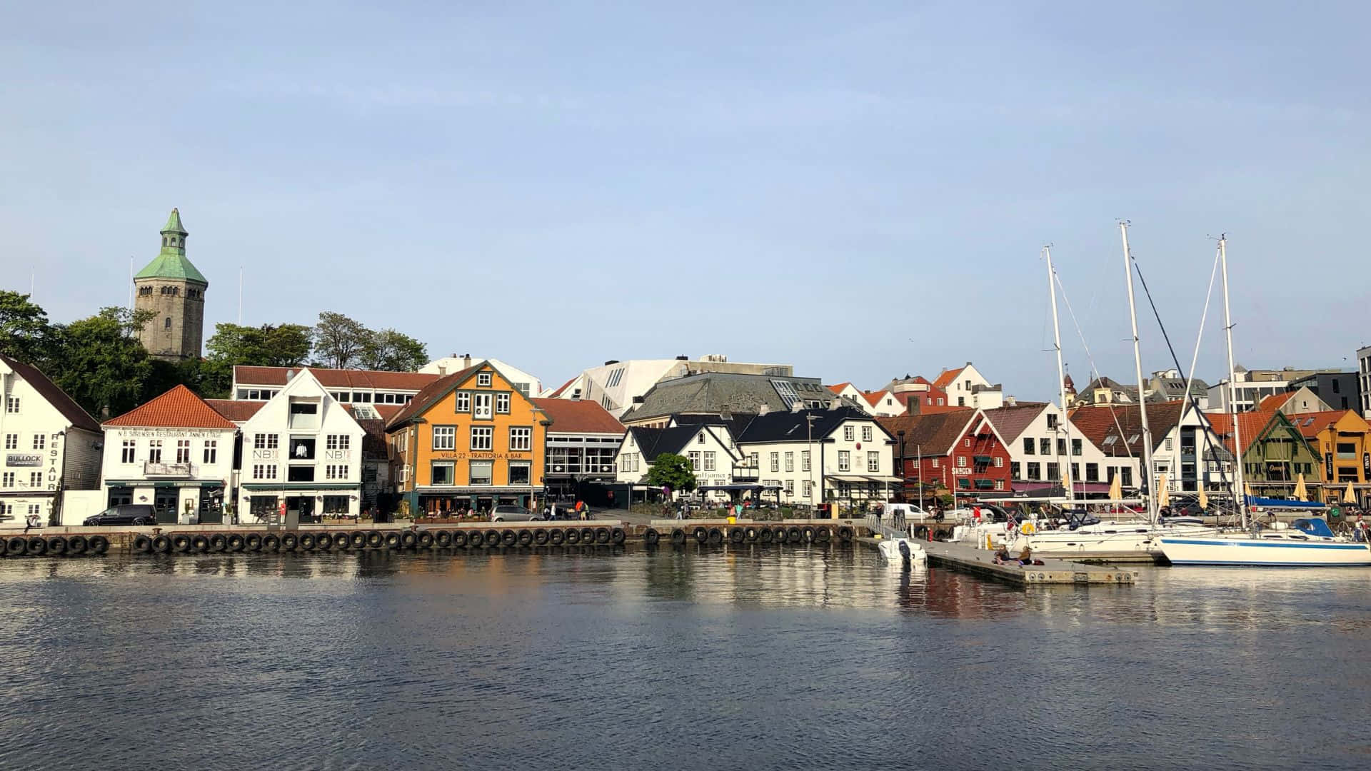 Stavanger Norway Waterfront Scenery Wallpaper
