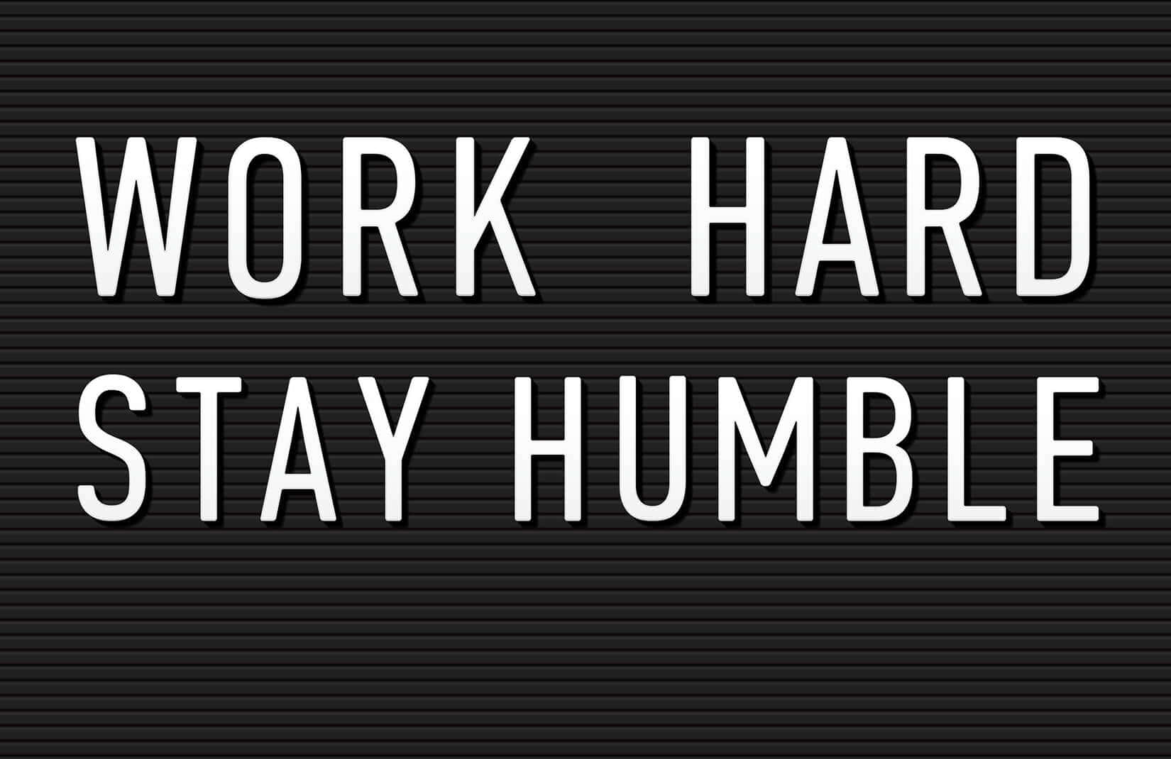 Download Stay Humble Phrase With Leaves Wallpaper | Wallpapers.com
