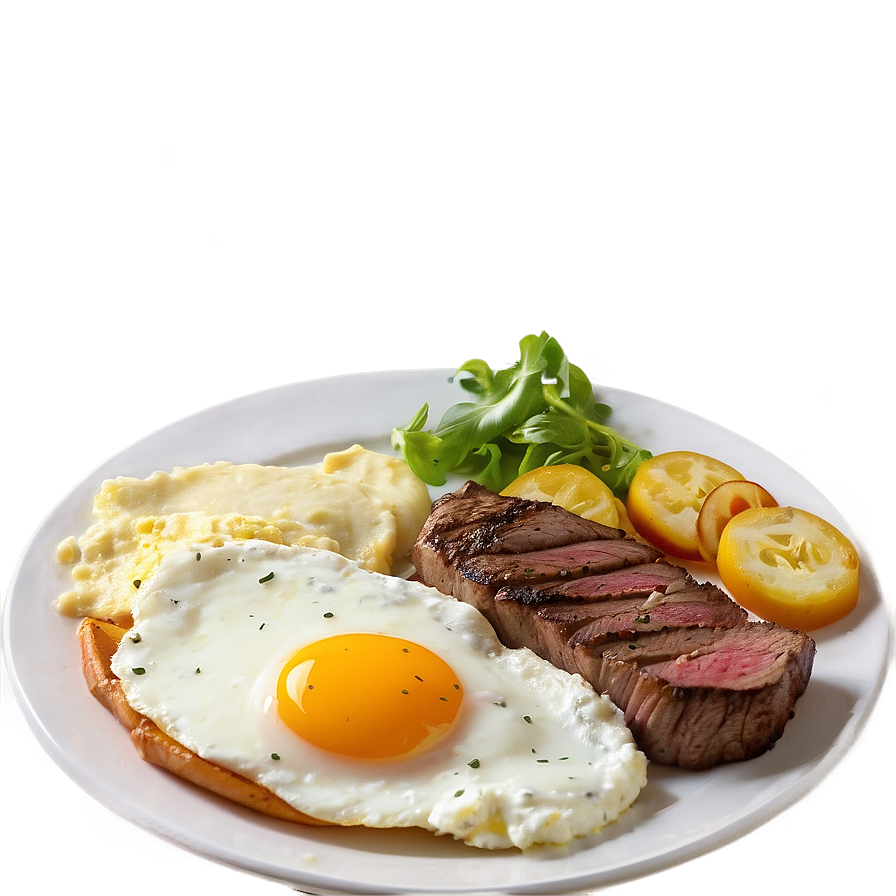 Steak And Eggs Breakfast Png 05252024 PNG