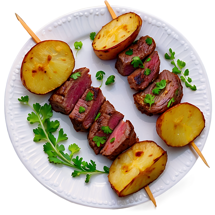Steak And Potato Skewers Png 12 PNG