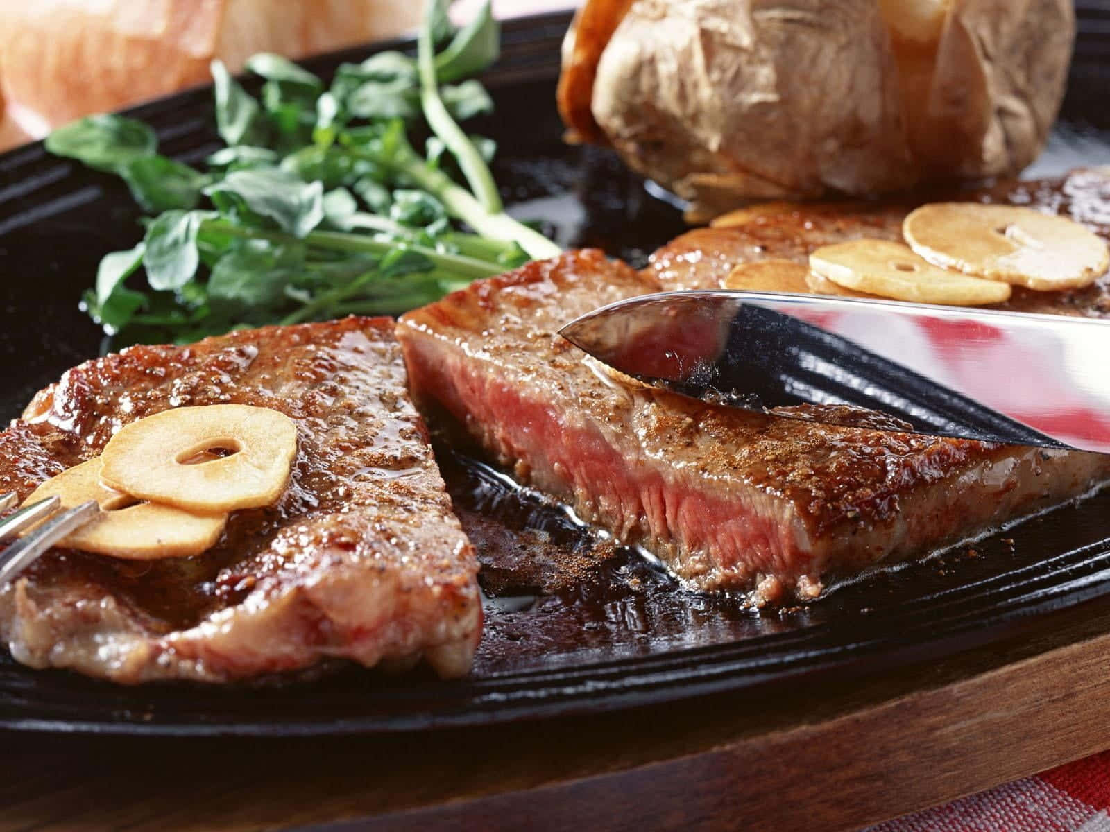 A Steak On A Plate