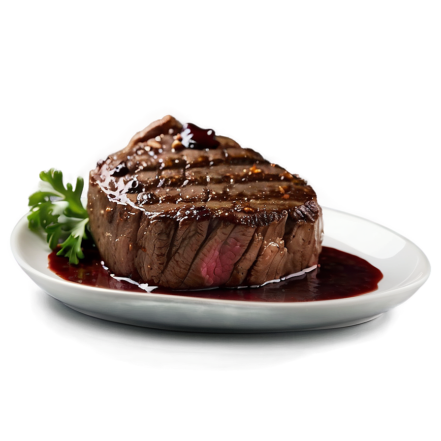 Steak With Red Wine Sauce Png Fqm97 PNG