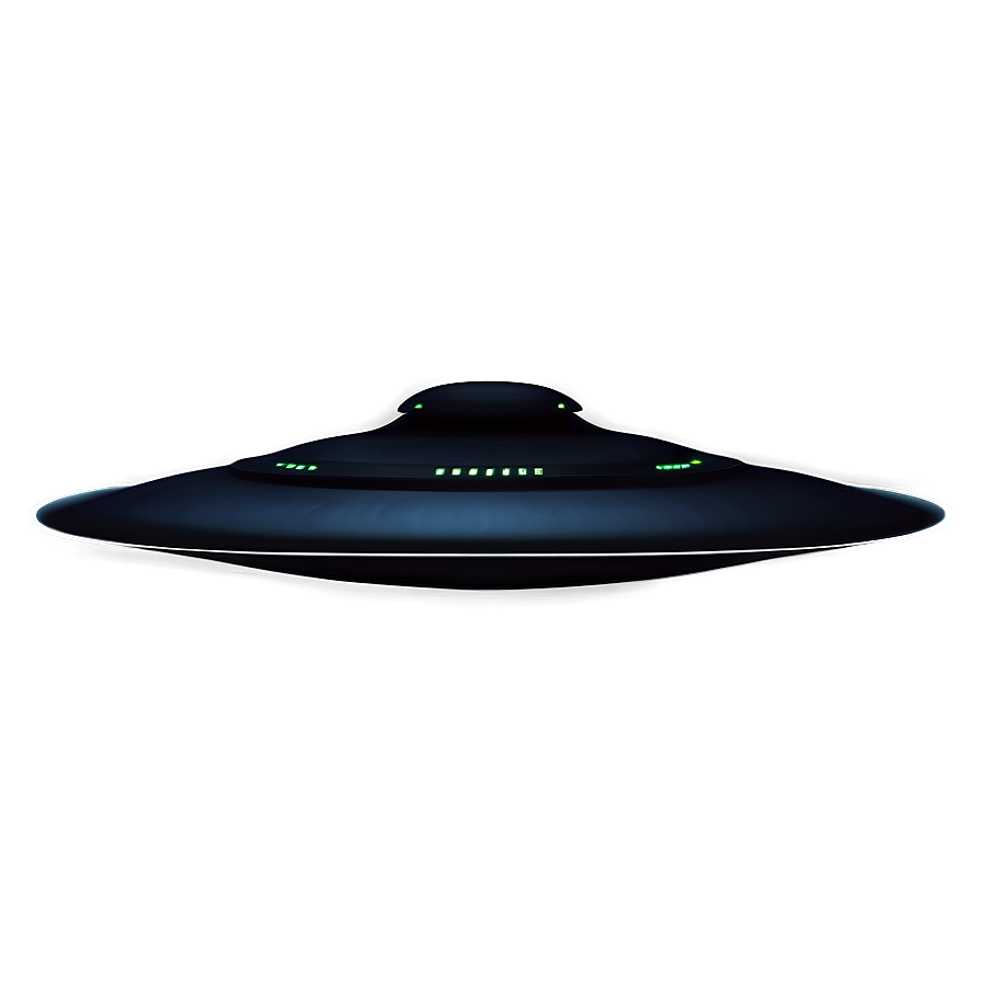 Stealth Black Flying Saucer Png 06202024 PNG