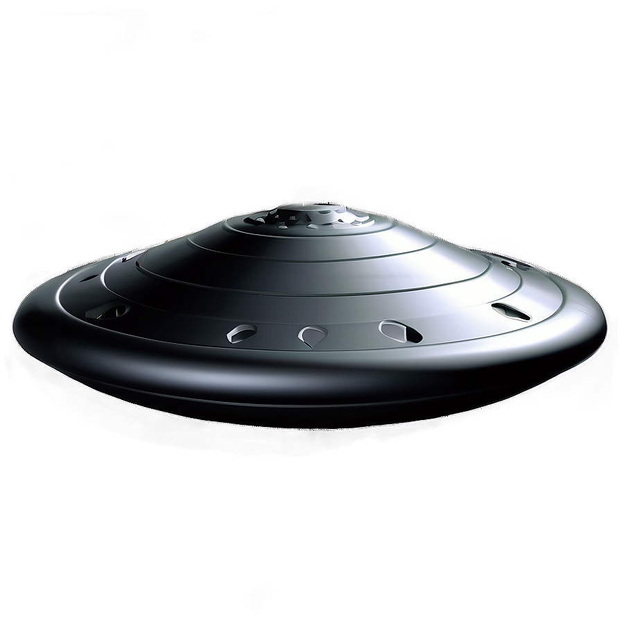 Stealth Black Flying Saucer Png Huc PNG