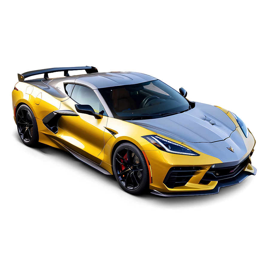 Stealth Mode Corvette C8 Png 06252024 PNG