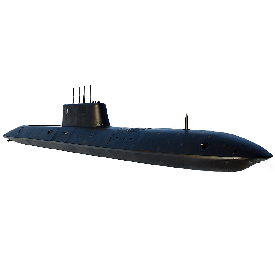 Stealth Submarine At Night Png 05252024 PNG