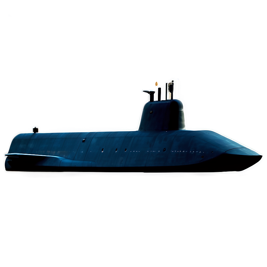 Stealth Submarine At Night Png 05252024 PNG