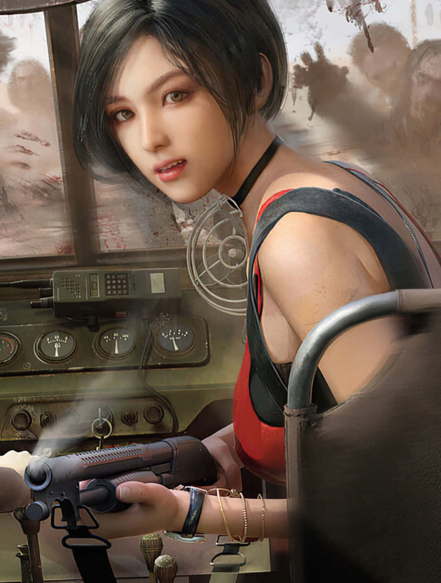 Stealthy Ada Wong In Action Wallpaper