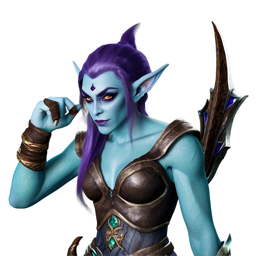 Stealthy Night Elf Png 05232024 PNG