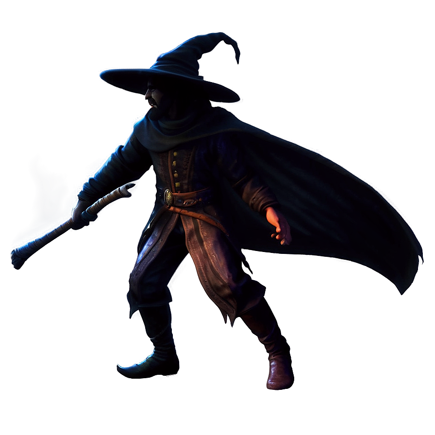 Stealthy Wizard In Shadows Png Gxq67 PNG