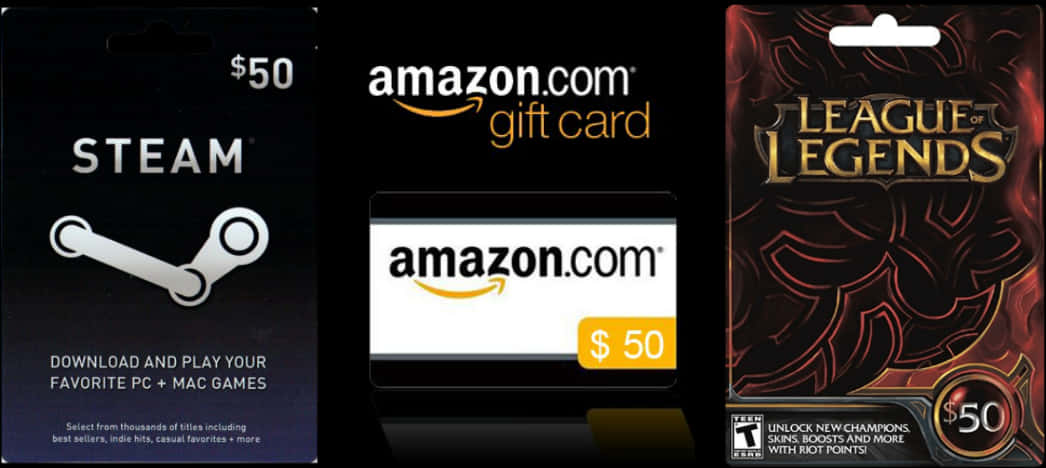 Steam Amazon Lo L Gift Cards50 Dollars PNG