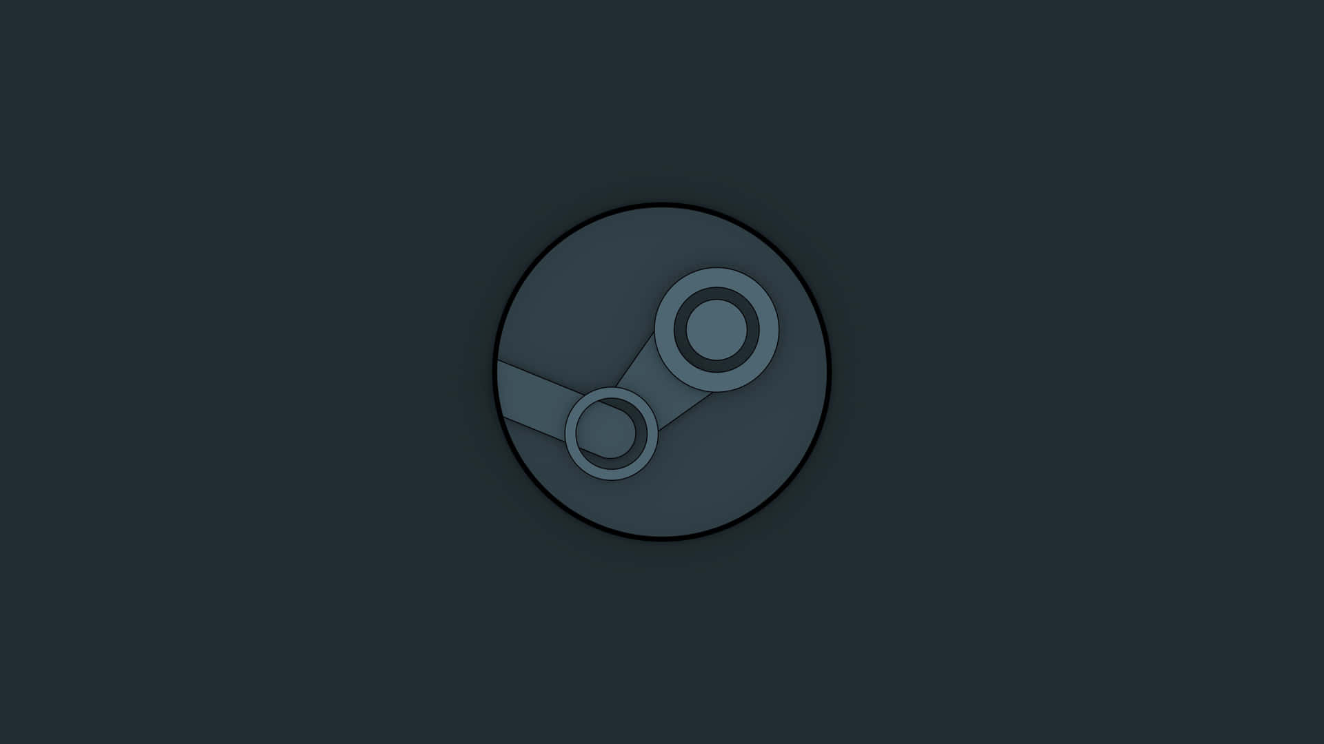 Steam Platform Logo Dark Background Wallpaper