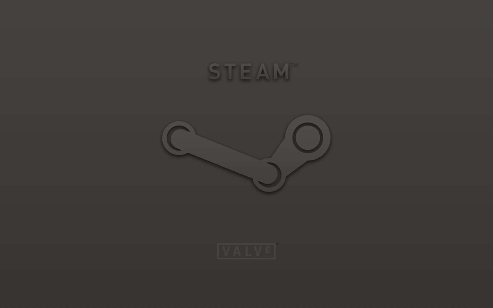 Steam Platform Logo Donkere Achtergrond Achtergrond