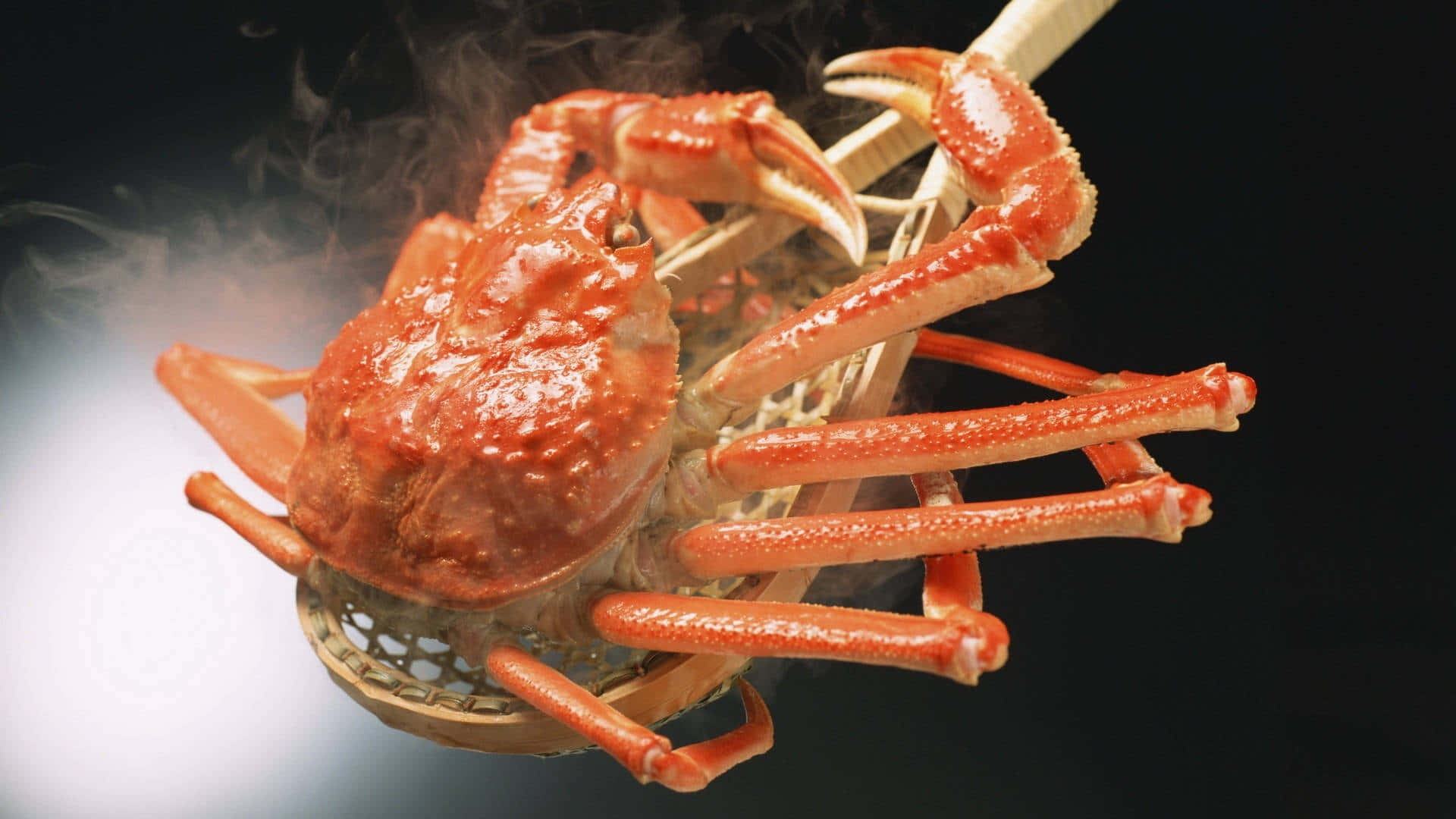 Steamed Red Crab Smoke Wallpaper
