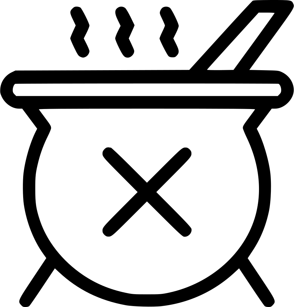 Steaming Cauldron Icon PNG