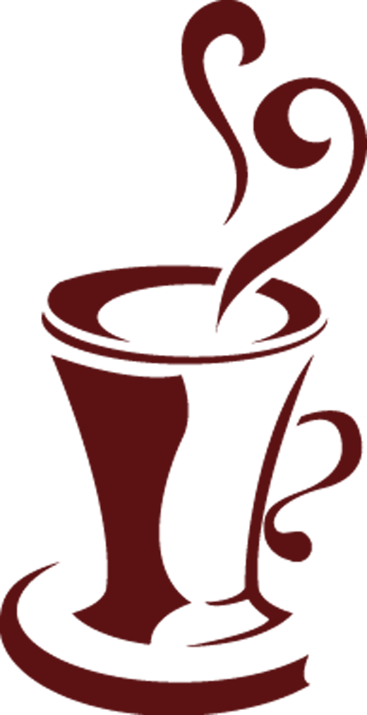 Steaming Coffee Cup Artwork PNG