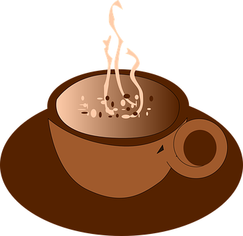 Steaming Coffee Cup Clipart PNG