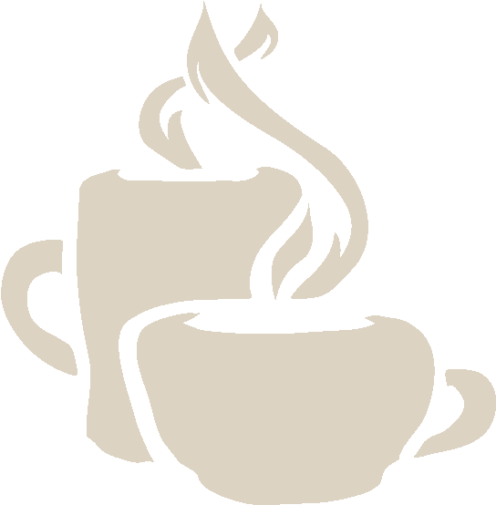 Steaming Coffee Cups Graphic PNG