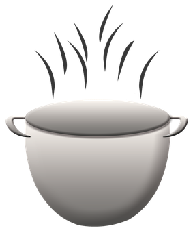 Steaming Cooking Pot Graphic PNG
