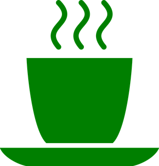 Steaming Green Mug Icon PNG