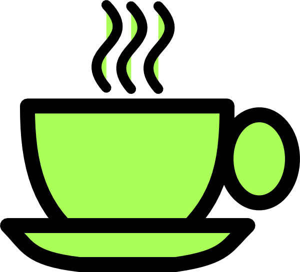 Steaming Green Tea Cup Icon PNG