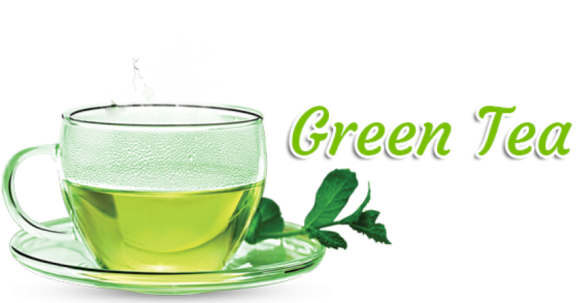 Steaming Green Tea Cup PNG