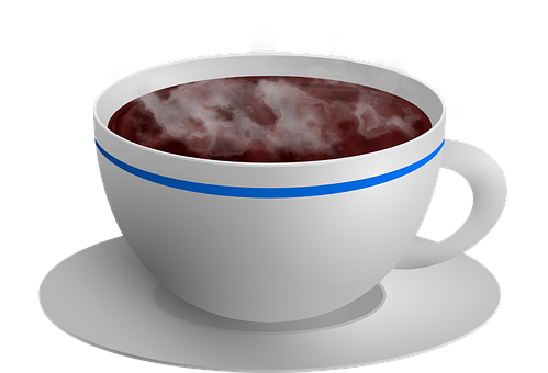 Steaming Hot Coffee Cup PNG
