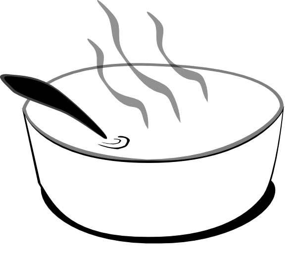 Steaming Soup Bowl Clipart PNG