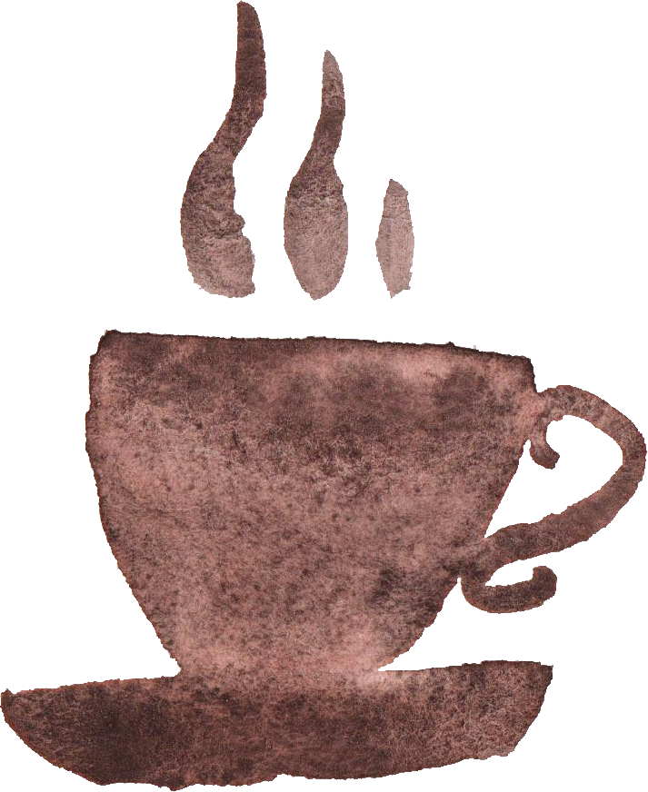Steaming Tea Cup Artwork PNG