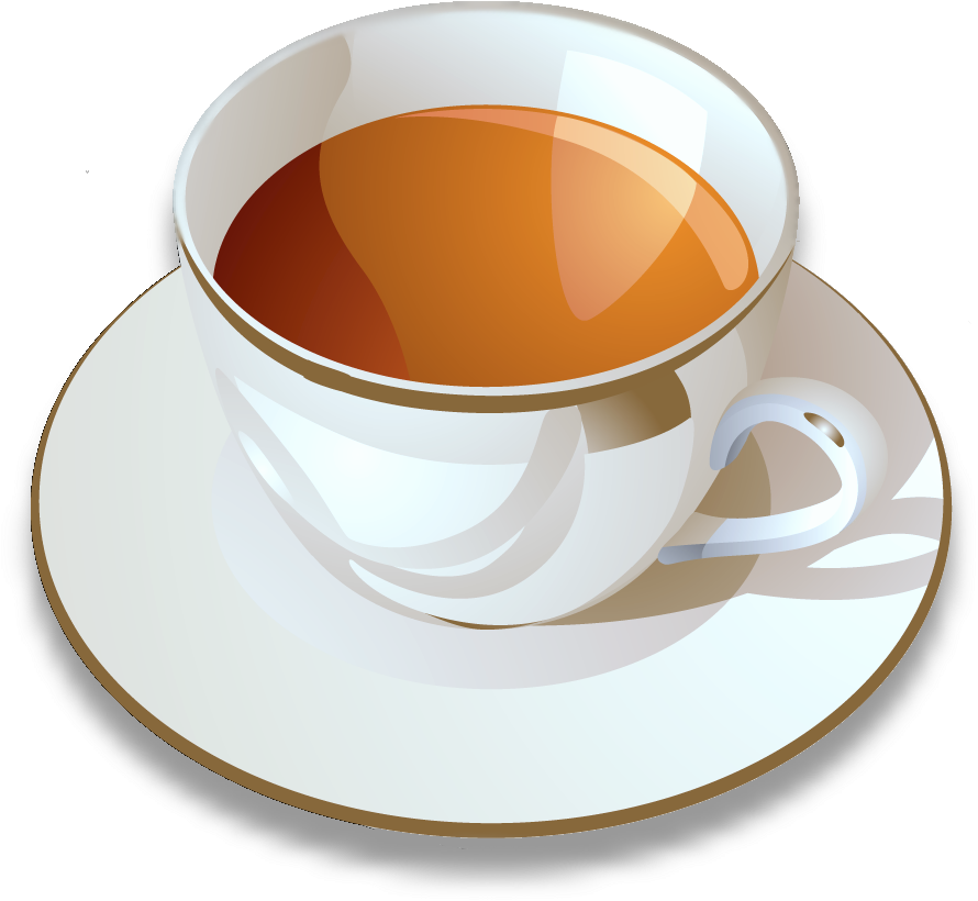 Steaming Tea Cup Vector PNG