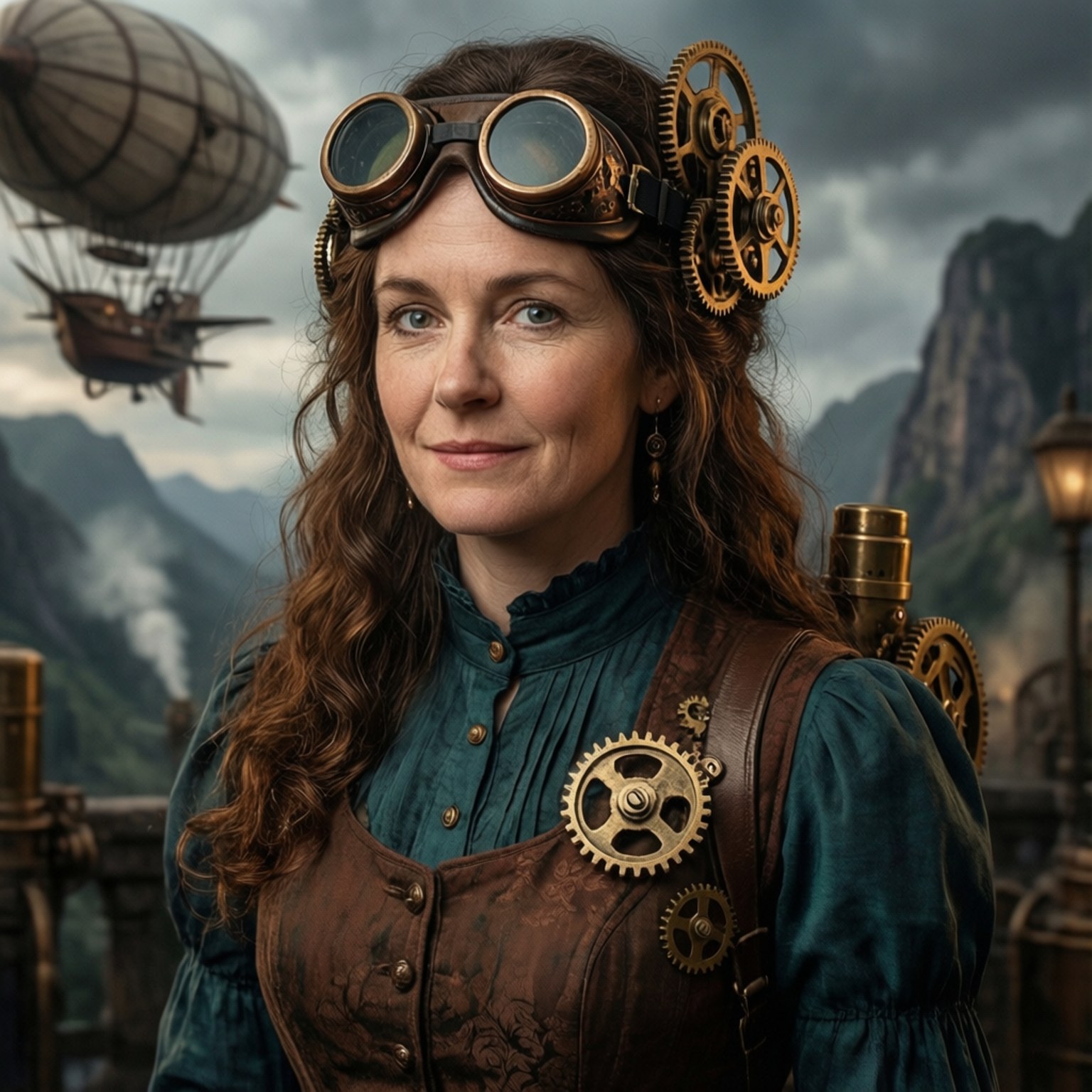 Steampunk Adventurer Wallpaper