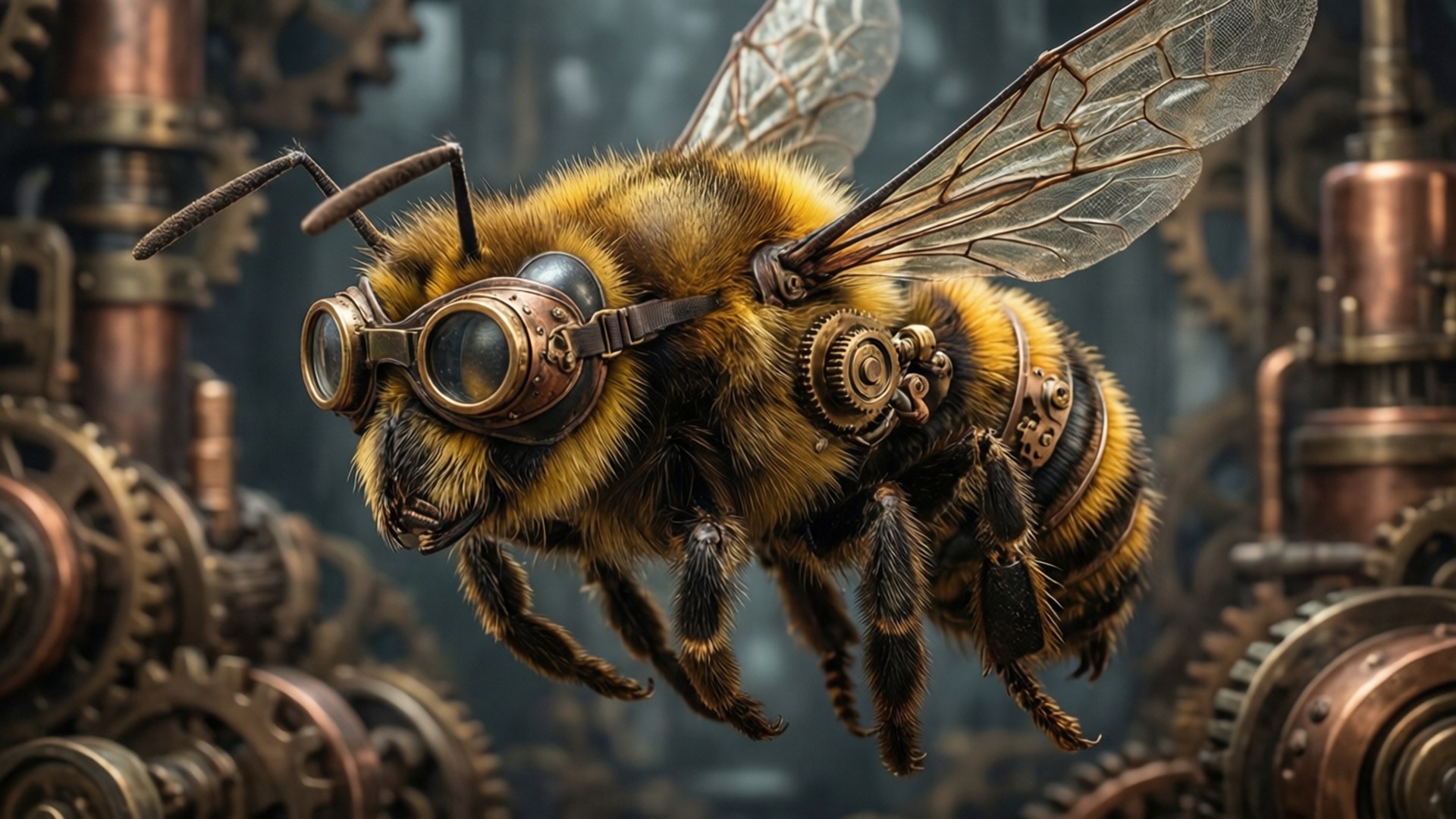 Steampunk Bee Taustakuvat