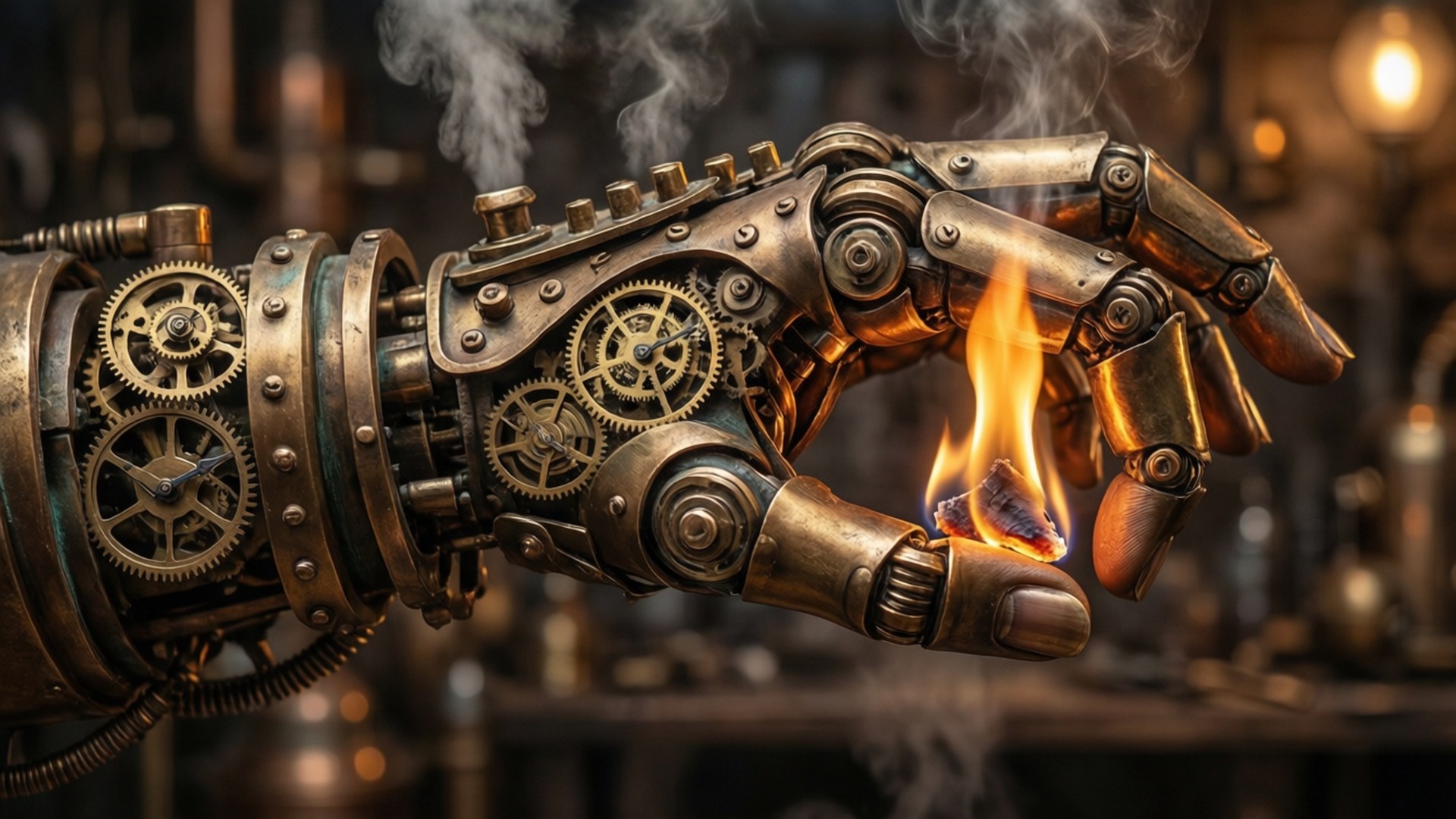 Steampunk Urværksgreb Wallpapers