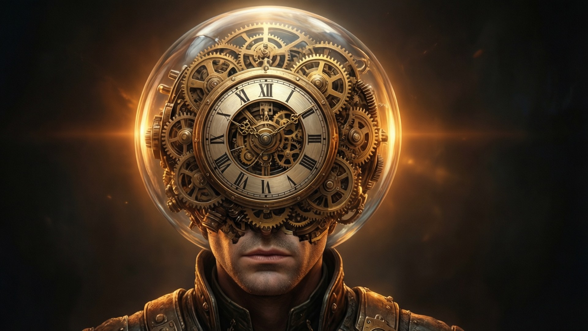 Steampunk Clockwork Mind Bakgrunner