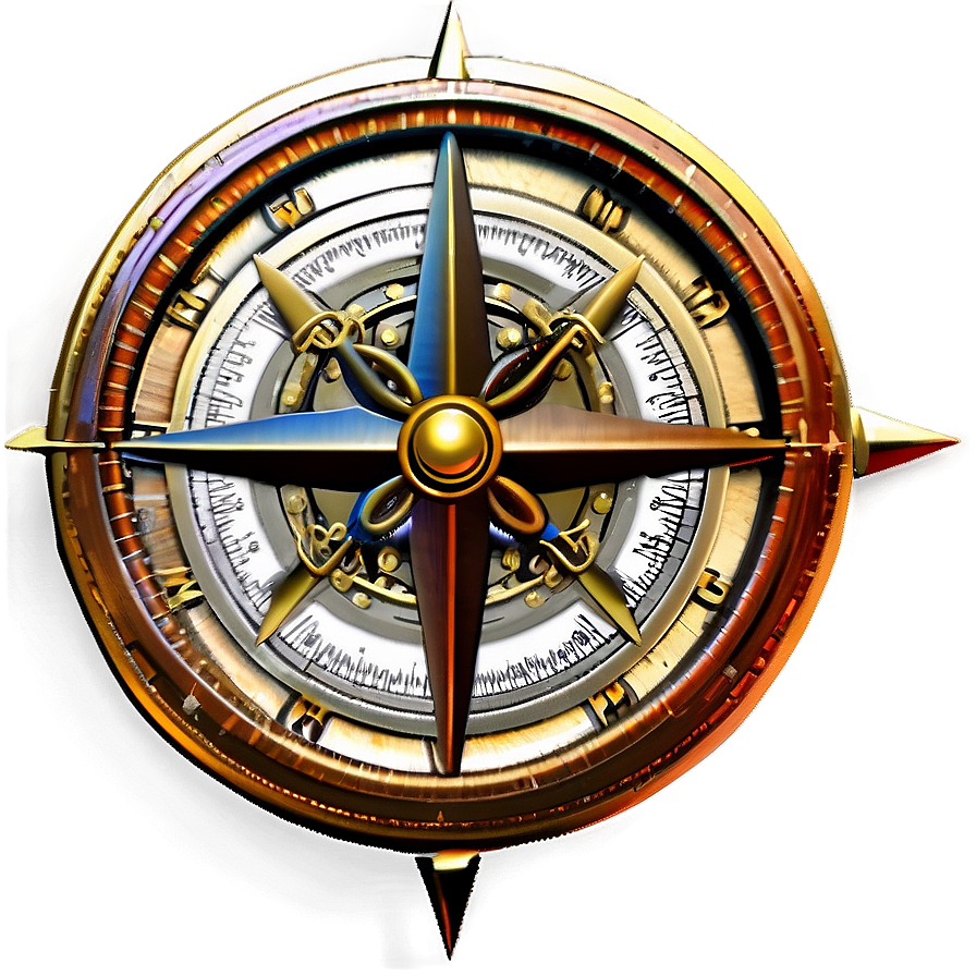 Download Steampunk Compass Png Lik | Wallpapers.com