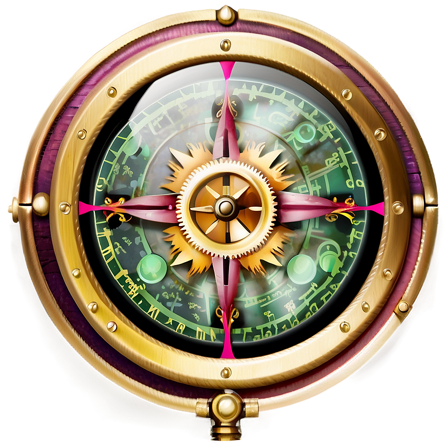 Steampunk Compass Png Tat PNG