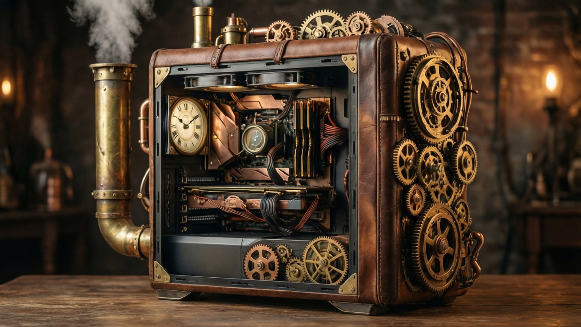 Computer Steampunk Sfondi