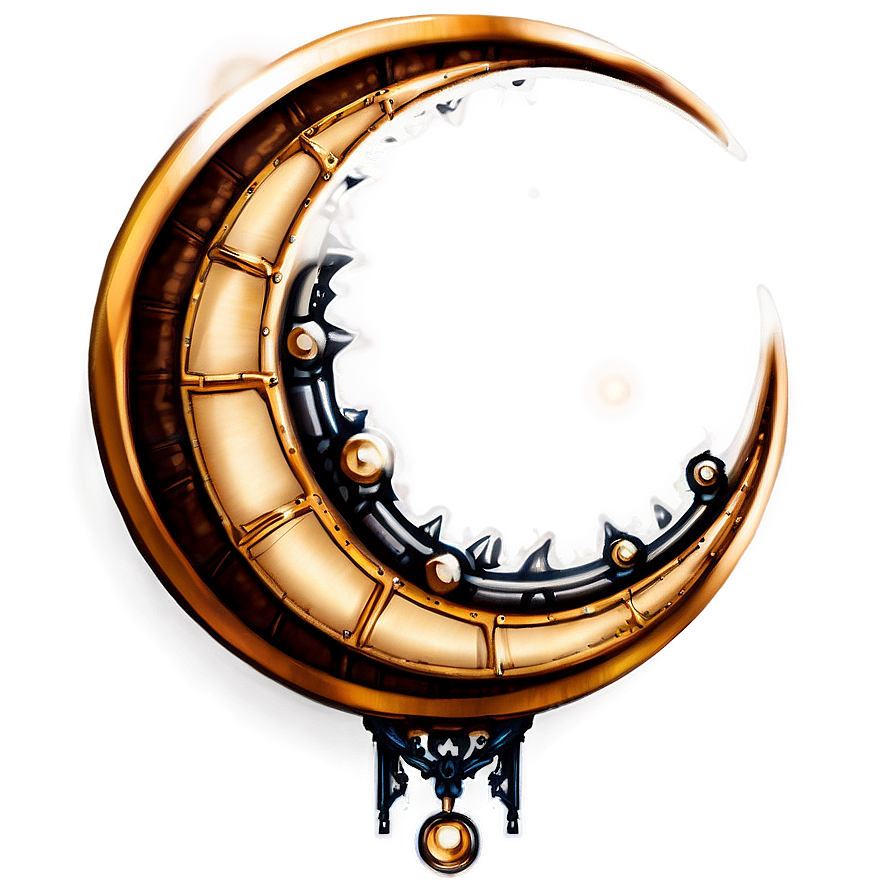 Steampunk Crescent Moon Png Gsr PNG