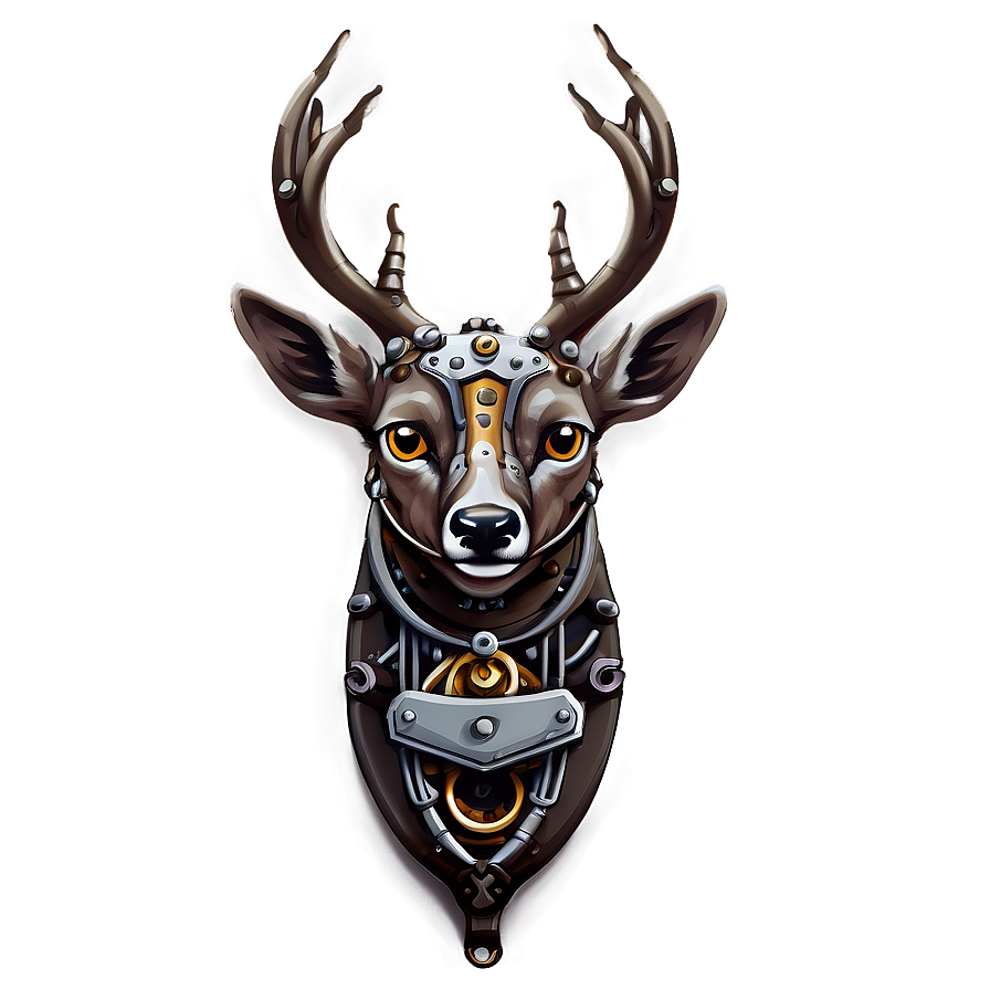 Download Steampunk Deer Design Png 05062024 | Wallpapers.com