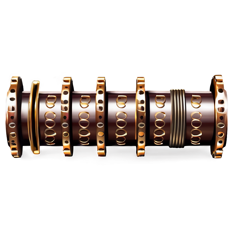 Steampunk Gear Border Png 06202024 PNG